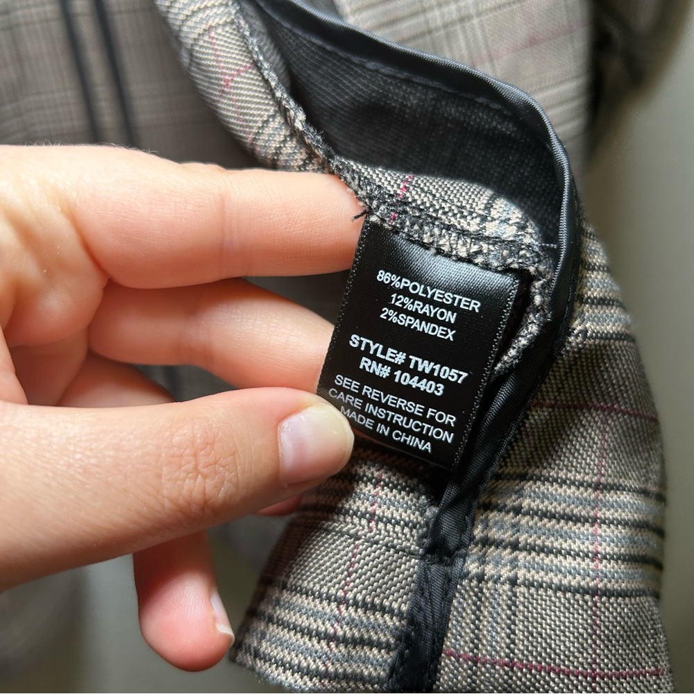 NWT The Workshop‎ Plaid Women's Blazer large academia career office fall - Picture 5 of 7
